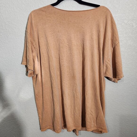Sublime Distressed Oversized T-Shirt S/M Brown Cotton Graphic Sun Design Short S - Picture 4 of 10